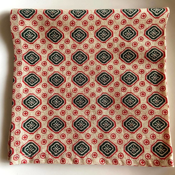 Geometric Dapper Tie Vintage Print 13inch square cotton napkin - Picture 2 of 3